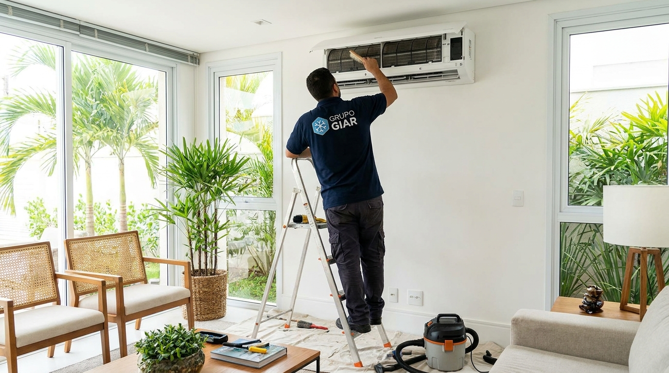 Manutenção de ar condicionado residencial